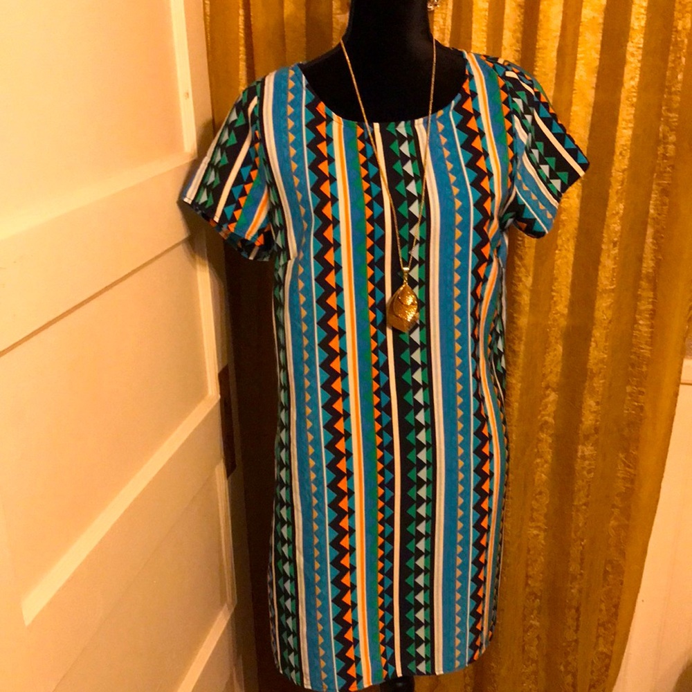 Multi colored hello miss dress